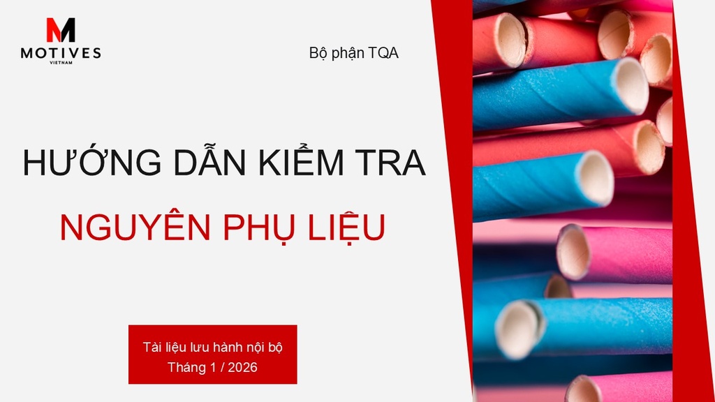HƯỚNG DẪN KIỂM TRA NGUYÊN PHỤ LIỆU [151201]